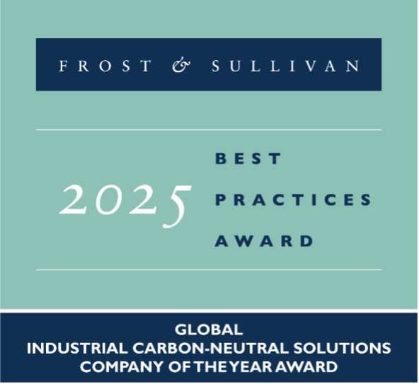 Frost & Sullivan's Company of the Year Award in the Industrial Carbon-Neutral Solutions category 